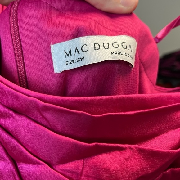 Mac Duggal 49576 High Slit One Shoulder Dress - Picture 11 of 13